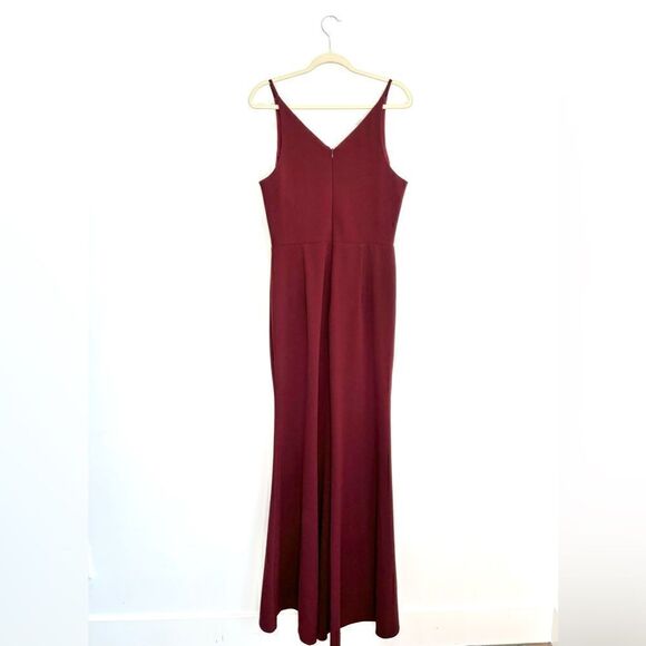 BHLDN Jones V-Neck Crepe Dress - Picture 9 of 12